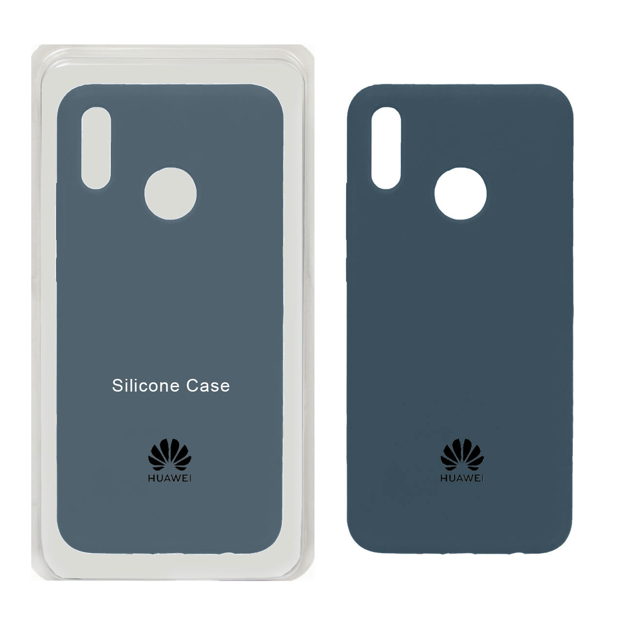 قاب سیلیکونی پاک کنی اورجینال Huawei Y9 (2019) - آبی تیره (پک اصلی)